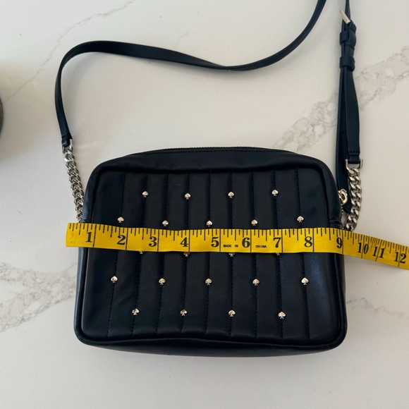 Kate Spade New York Amelia Studded Medium Camera Bag Quilted Black - Picture 12 of 13
